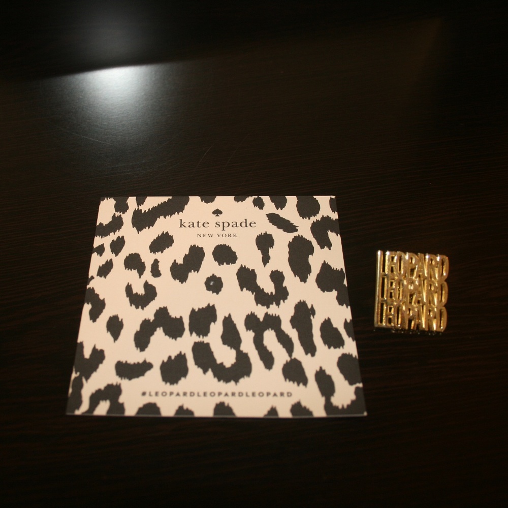 NWOT KATE SPADE LEOPARD PIN!